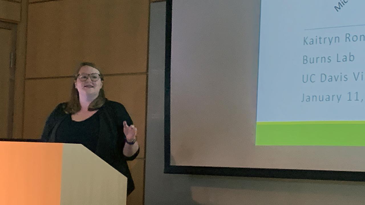 Kaitryn Ronning presents at Center for Vision Science Symposium